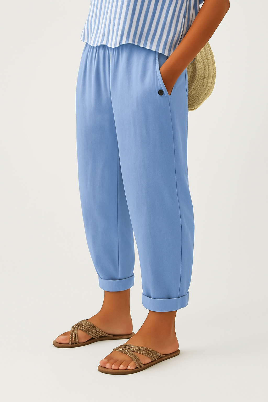 Romina™ Timeless Linen-Cotton Trousers