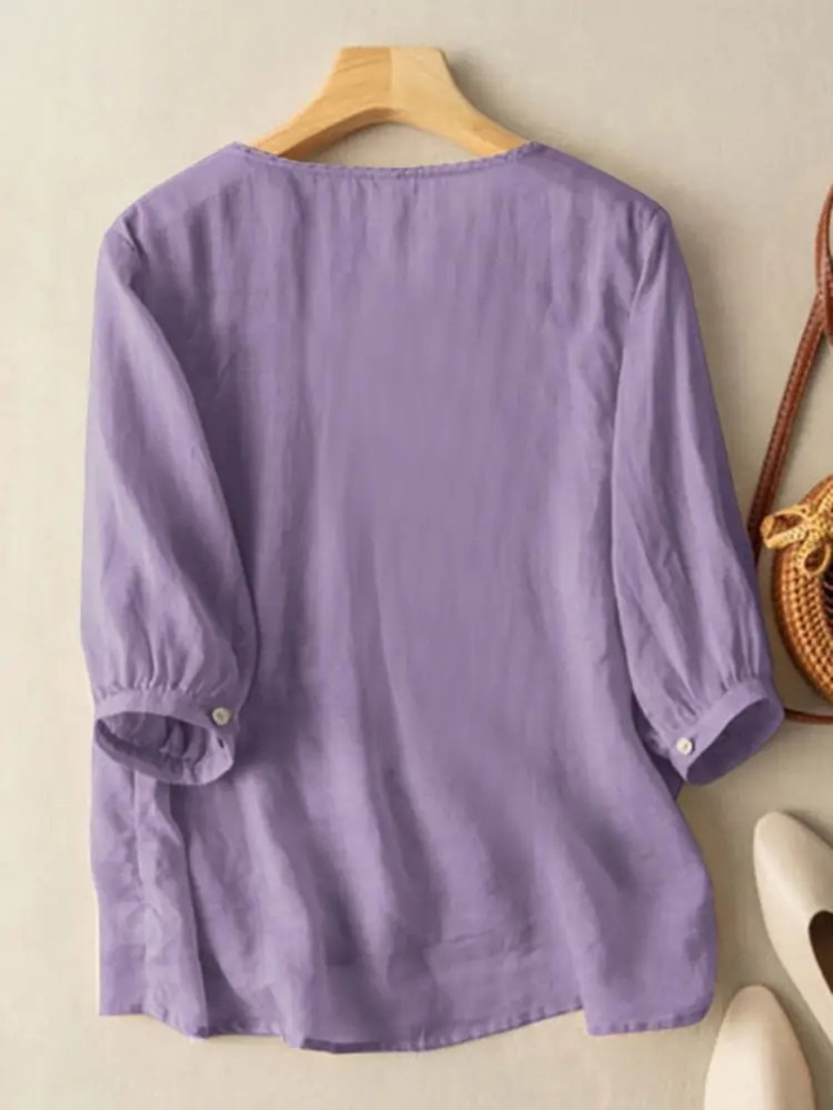 Violet™ Embroidered Boho Blouse