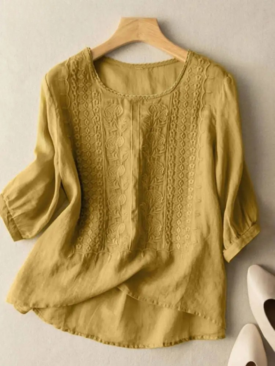 Violet™ Embroidered Boho Blouse