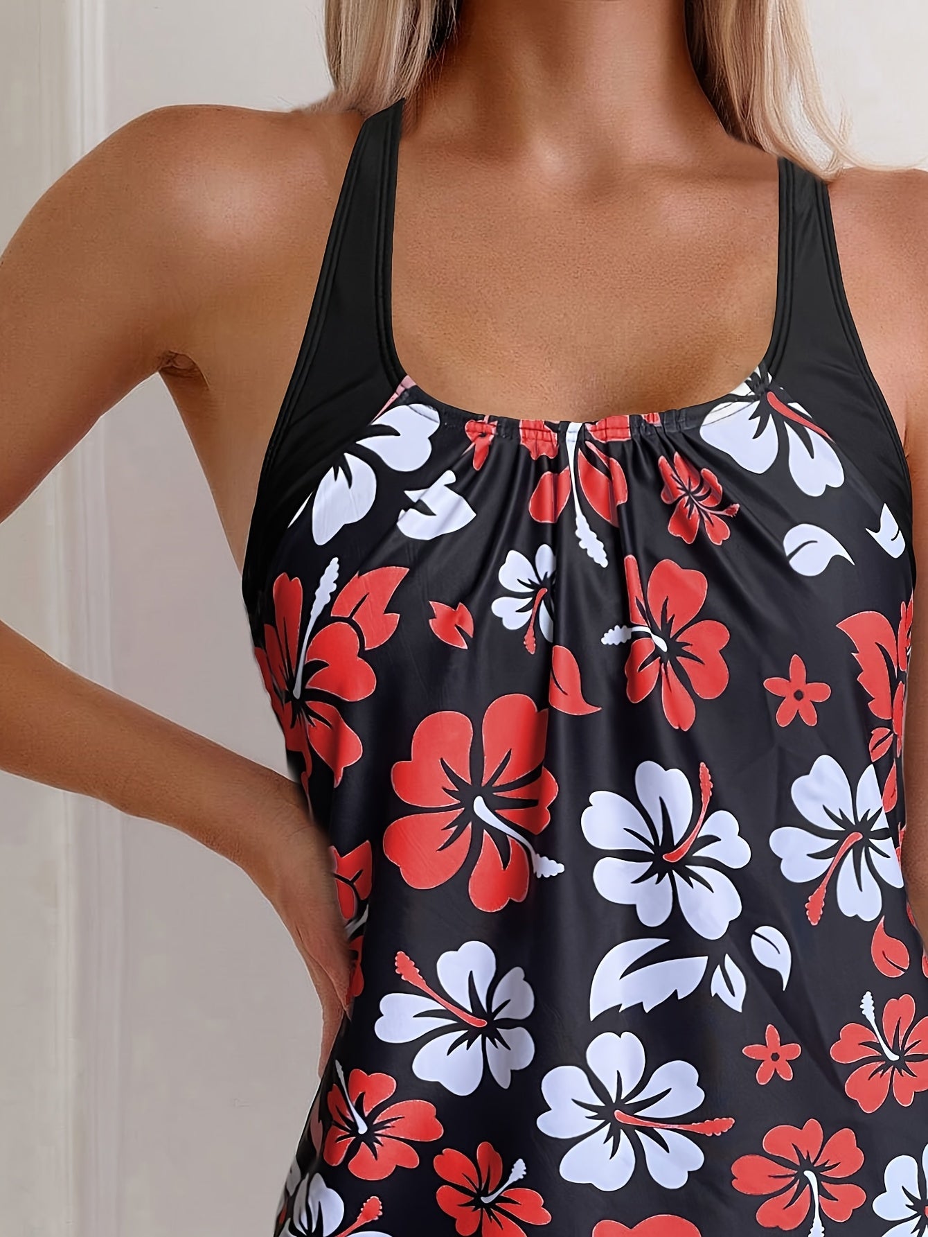 The Coastal Blossom Tankini Set