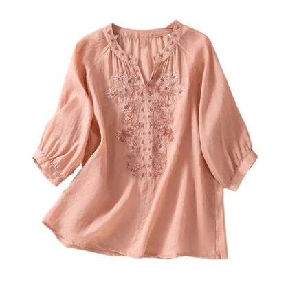 Sophie™ Embroidered Cotton Floral Blouse