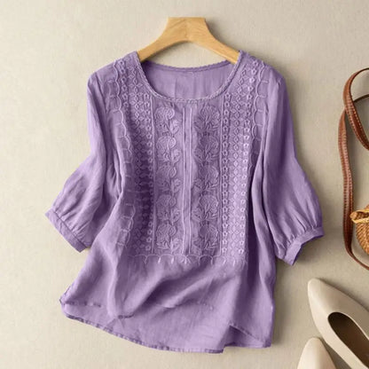 Violet™ Embroidered Boho Blouse