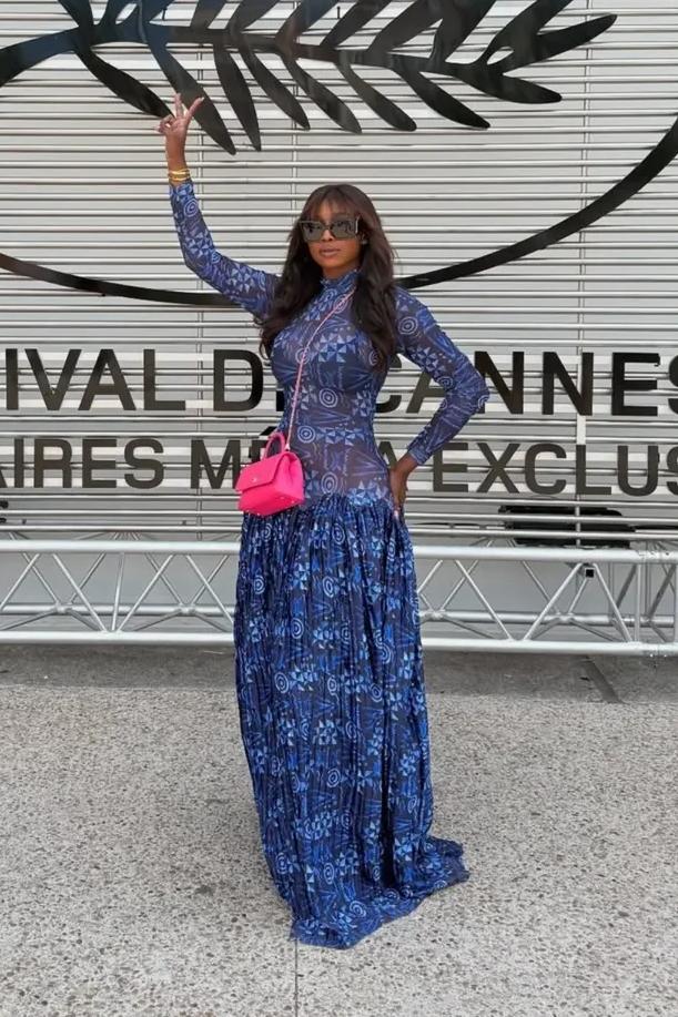 The Azure Wave Maxi Dress